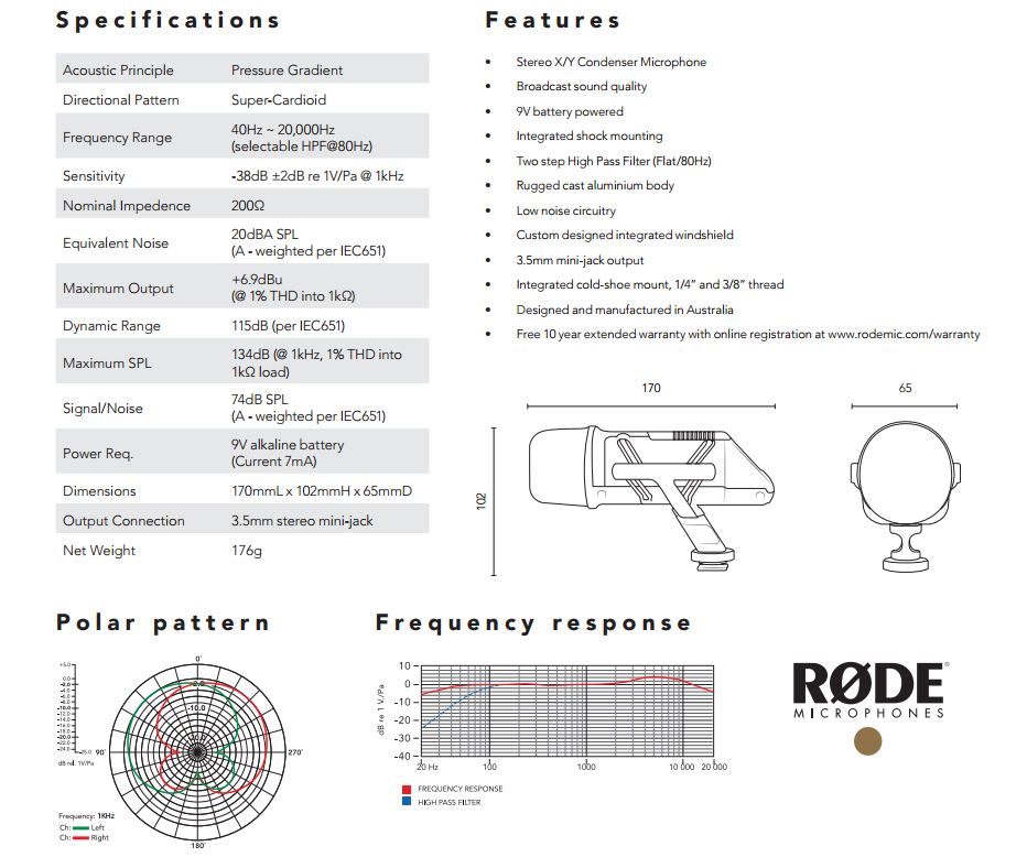 rode stereo videomic_datasheet_1