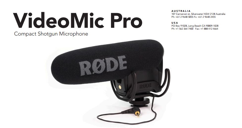 videomic pro dara sheet