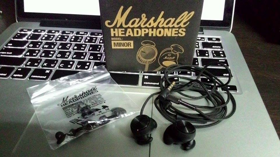 MARSHALL MINOR PITCH BLACK Headphone soundspacethai