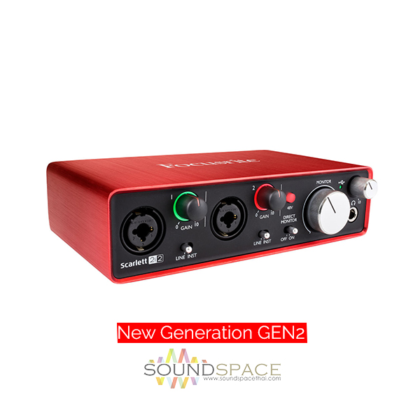 Focusrite Scarlett 2i2 GEN2 Portable USB Audio Interface